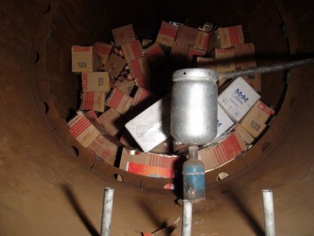 LPG tankında kaçak sigara sevkiyatına polis izin vermedi