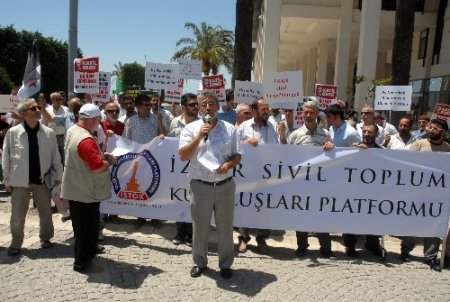 Lübnan Hizbullahı’na İzmir'den protesto