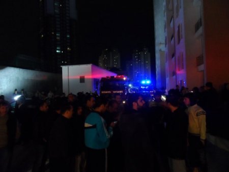 Lüks sitedeki yangın korkuttu