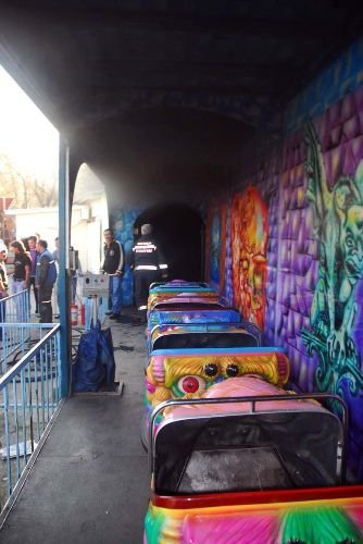 Lunaparkta Korku Tünelinde Yangın Çıktı