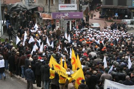 Maden İşçilerinden Tekel İşçilerine Destek Mitingi