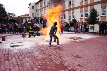 Makü’de Yangın Tatbikatı