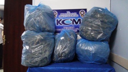 Malatya’da 48 kilo esrar ele geçirildi