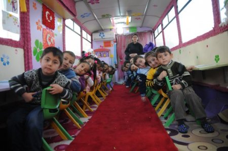 Mamak’ta gezici anaokulu hizmet vermeye başladı