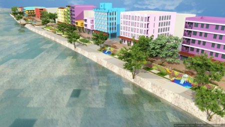 Manavgat'ta ırmağa cepheli evlerin dış cephesi güzelleşecek