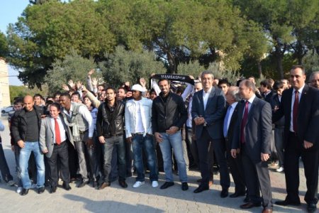 Manisasporlu Oyuncular Saruhanlı Anadolu Lisesi Öğrencileriyle Buluştu