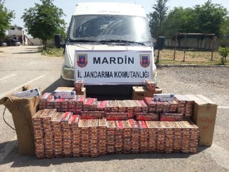 Mardin'de 45 bin 840 paket kaçak sigara ele geçirildi