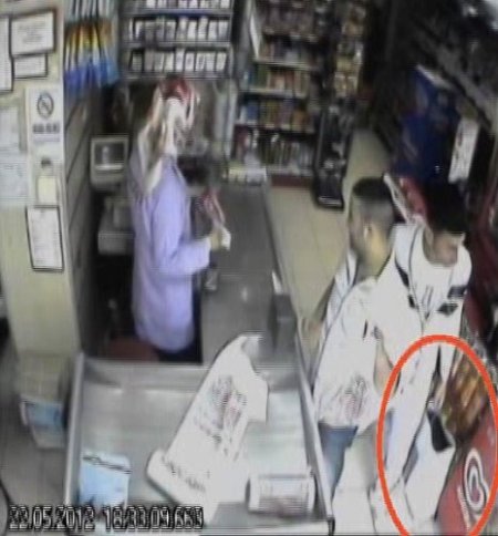 Market hırsızları kamerada