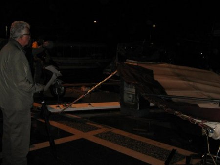 Marmaris yat limanında hortum paniği