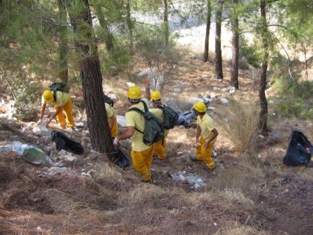 Marmaris’te ormanlar temizleniyor