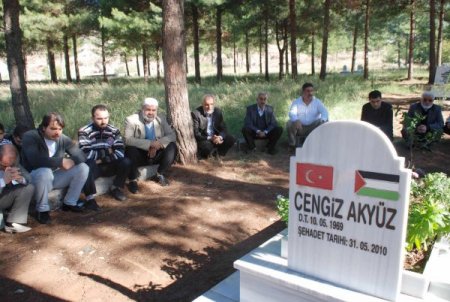 Mavi Marmara Şehidi Cengiz Akyüz, Mezarı Başında Dualarla Anıldı