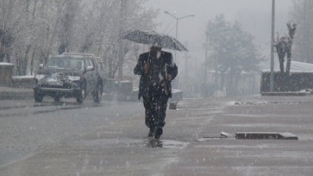 Mayıs ayına sayılı günler kala Bitlis'e lapa lapa kar yağdı