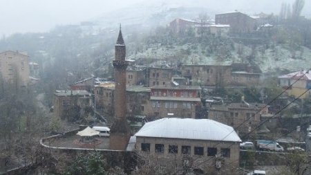 Mayıs ayına sayılı günler kala Bitlis'e lapa lapa kar yağdı