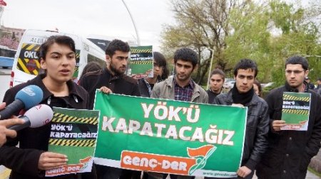 Meclis önünde YÖK protestosu: 11 gözaltı