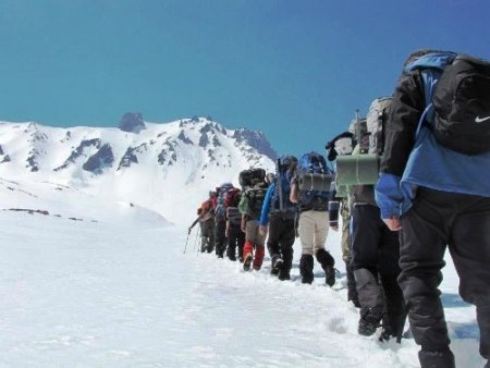 Melikşah Dağcılık Kulübü'nden Erciyes'e zirve tırmanışı