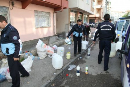 Merdiven altı mandıralar imha edildi