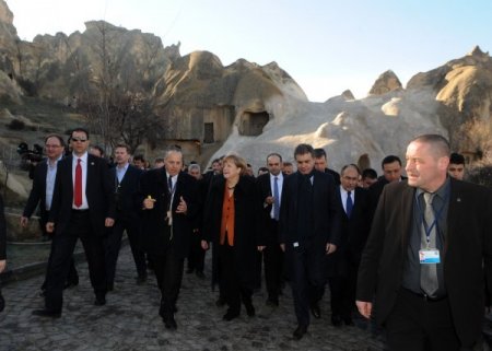 Merkel, Kapadokya'yı gezdi