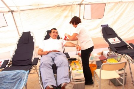 Mermerciler, Kan Bağışını Desteksiz Bırakmadı