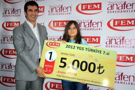 Mersin’de Fem Dershanesi Dereceye Giren Öğrencilerini Ödüllendirdi