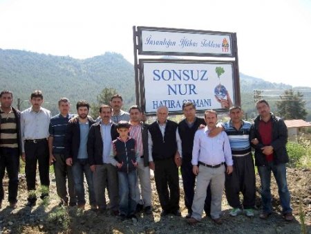 Mersin'de Sonsuz Nur Hatıra Ormanı'na fidan dikildi
