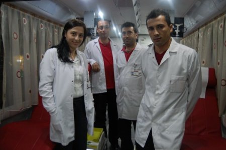 Merzifonlular kan bağışı için yarıştı