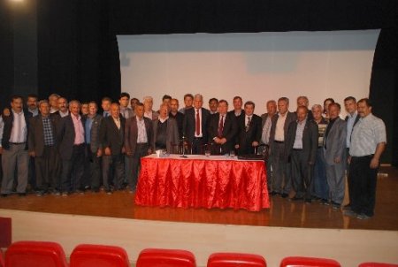 MESKİ yöneticileri Silifke'de bilgilendirme toplantısı yaptı