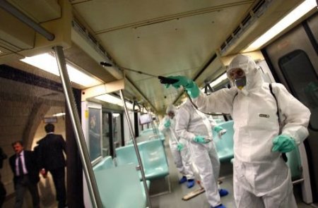 Metro, Domuz Gribine Karşı Dezenfekte Edildi