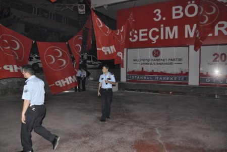 Mhp’nin Seçim Koordinasyon Merkezine Ses Bombalı Saldırı