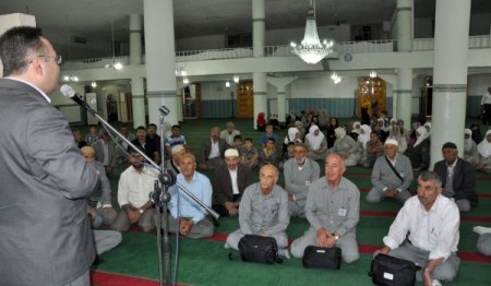 Midyatlı hacı adayları dualarla uğurlandı