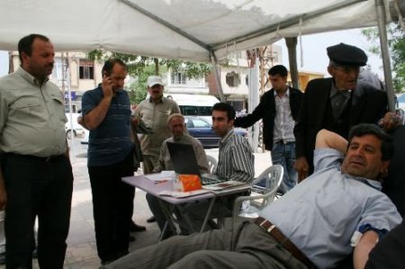 Midyat'ta Kan Bağışı Çadırı Kuruldu