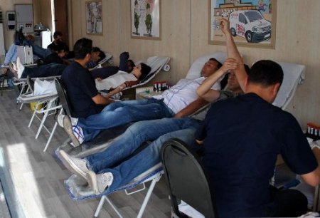 Midyat’ta Kızılay’a 300 ünite kan toplandı