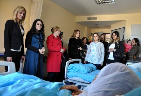 Midyat’ta protokol eşleri sağlık kontrolünden geçti