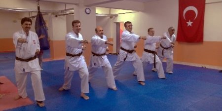 Milletvekili Erdinç, karate elbisesi giyip gösteri yaptı