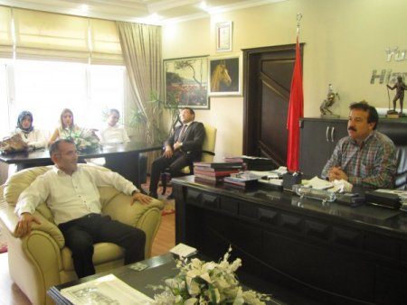 Mimar odaları yöneticilerinden Başkan Arpacıoğlu'na ziyaret