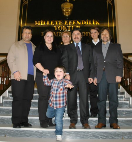 Minik baterist, Vali Şahin’i ziyaret etti