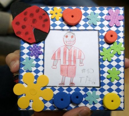 Minik taraftardan Tita’ya moral ziyareti