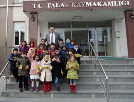 Minikler Kaymakam Yılmaz’ı ziyaret etti