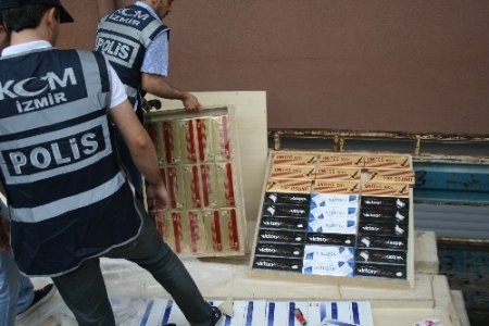 Mobilya arası kaçak sigara sevkiyatı