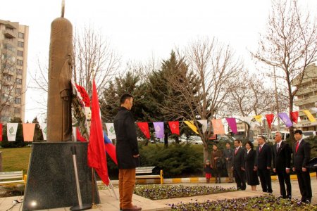 Moğol elçisi, Çankaya’daki ‘Cengiz Han Parkı’nı gezdi