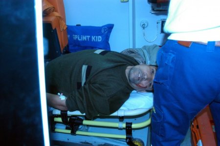 Motosiklet kaza yaptı, sürücü yaralandı