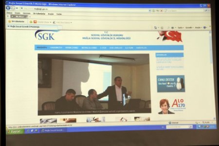 Muğla SGK internetten canlı destek verecek