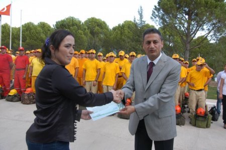 Muğla'da yeni orman yangını işçileri sertifika aldı
