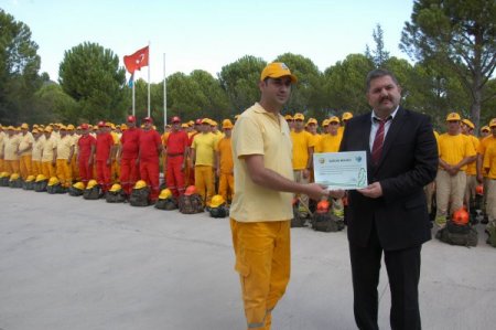 Muğla'da yeni orman yangını işçileri sertifika aldı