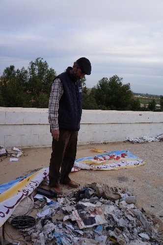 Muhaliflerin kontrolündeki Rasulayn’da çatışmaların izleri olduğu gibi duruyor