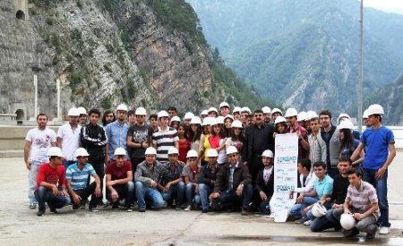 Mühendis adayları Berke Barajı'nı gezdi