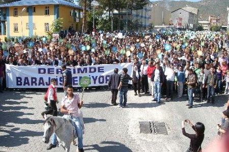 Munzur Vadisi Üzerinde Yapılması Düşünülen Barajları Protesto Ettiler