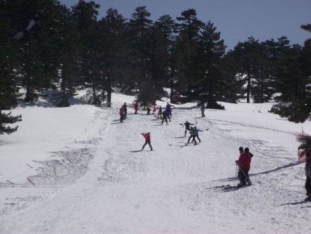 Murat Dağı’nda kayak keyfi
