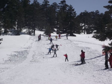 Murat Dağı’nda kayak keyfi