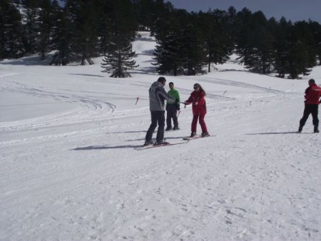 Murat Dağı’nda kayak keyfi