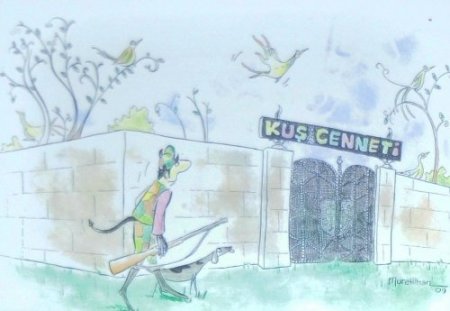 Murat İlhan Karikatür Sergisi, OMÜ’de açıldı